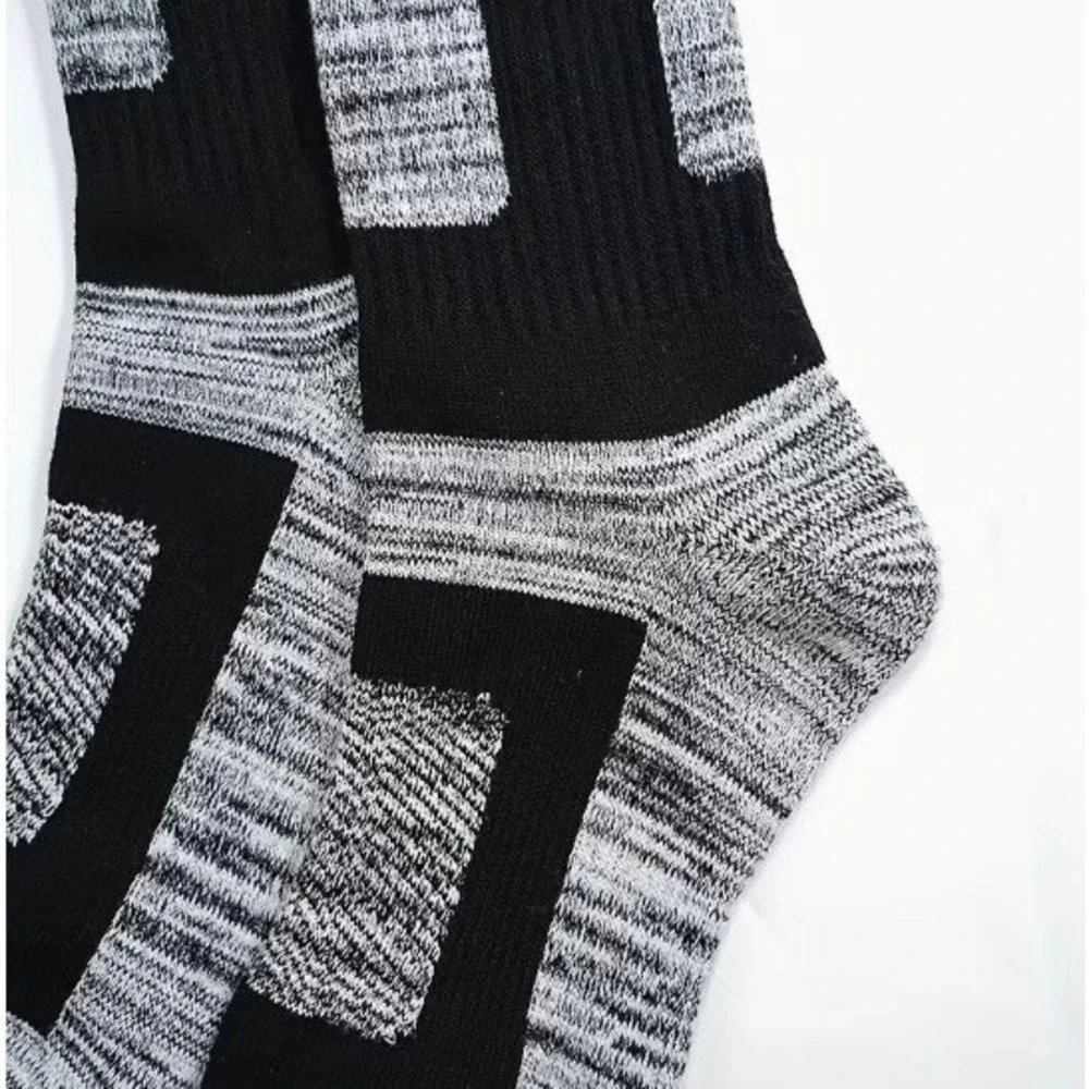 Calcetines Deportivos Tipo Crew Alta Calidad Talla Única Color Gris Multicolor 5
